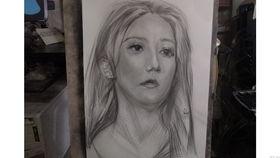 迪丽热巴素描图片,捕捉东方美人的独特韵味